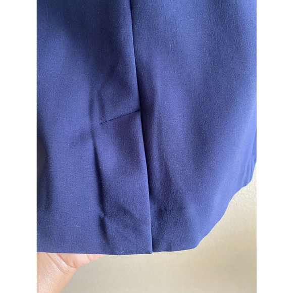 J. Crew Blazer Viscose Stretch Navy Blue Women's Size 0 - Picture 3 of 7